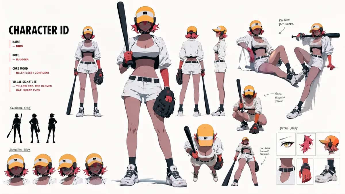 Miko — free AI character sheet by Kōda