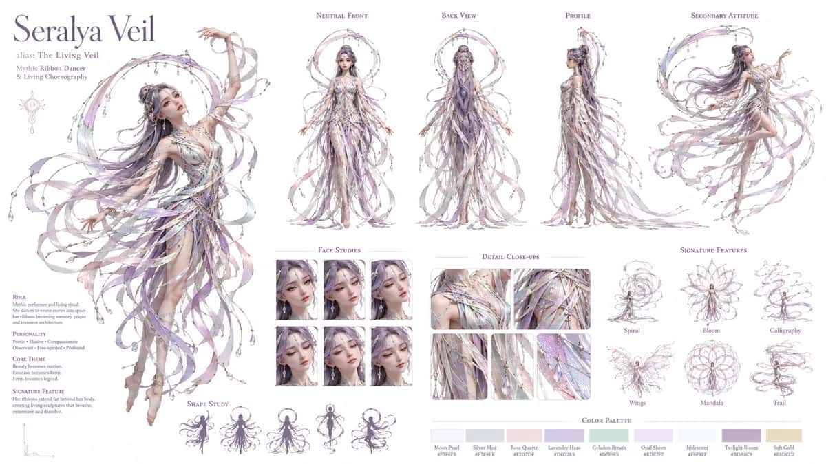 Serelyaveil — free AI character sheet by Kōda