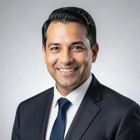 Headshot in a bold email signature, created with Pixazo AI