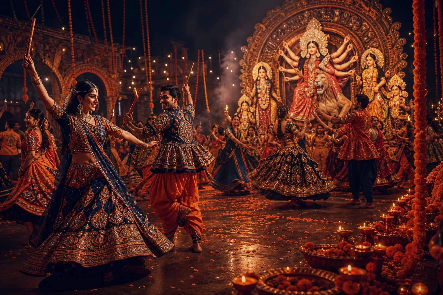 Pixazo AI Photo Edit: 10 Prompts to Transform Your Dandiya, Garba Or Durga Puja Look