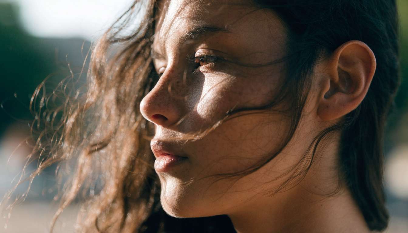 Cinematic close-up portrait with natural window light and fine detail, generated with the Recraft V4.1 Flash API