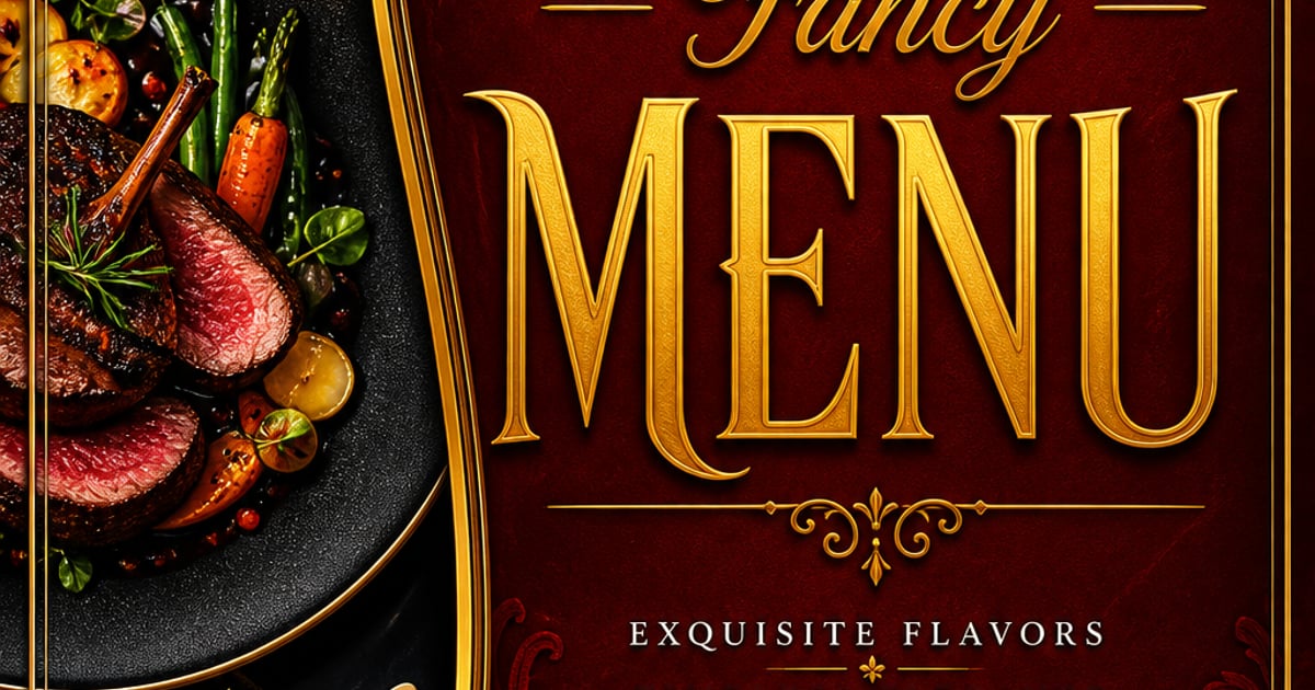 AI Fancy Menu Maker : Create Free Fancy Menus in Minutes