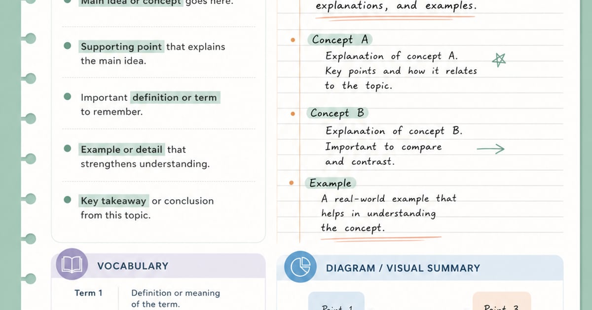 AI Study Notes Maker : Create Free Study Notes in Minutes