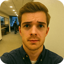 Casual input selfie uploaded to Pixazo