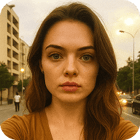 Casual input selfie uploaded to Pixazo