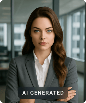 Professional female LinkedIn headshot created with Pixazo AI
