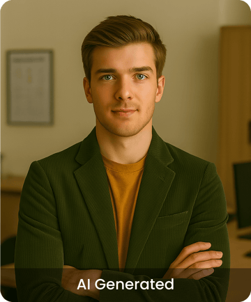 AI-generated headshot created with Pixazo AI