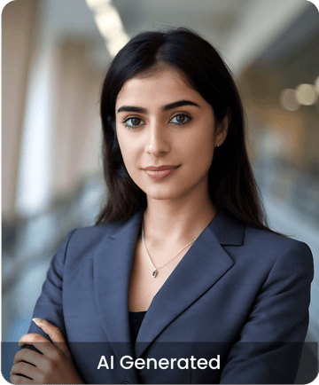 AI-generated studio headshot created with Pixazo AI