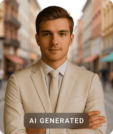 Corporate headshot created with Pixazo AI