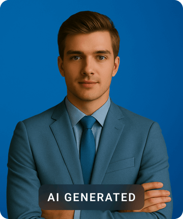 Business-casual headshot created with Pixazo AI