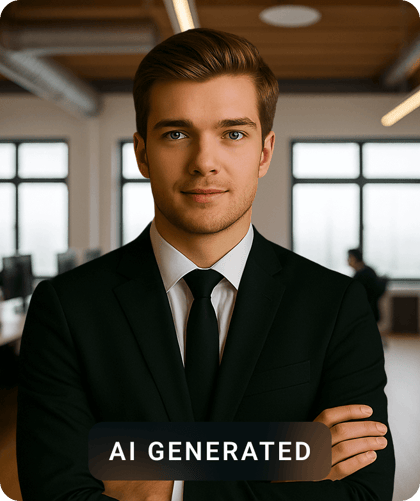 Outdoor natural-light headshot created with Pixazo AI