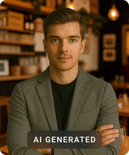 Corporate suit headshot created with Pixazo AI
