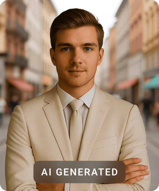 Corporate business headshot created with Pixazo AI