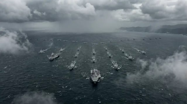 Naval Fleet in Formation