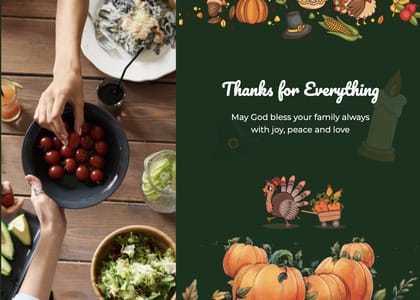 Thanksgiving design by Frida Fischer