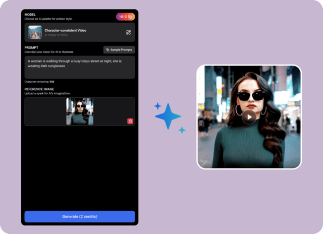 Consistentvideo example — AI Consistent Character Video Generator on Pixazo AI