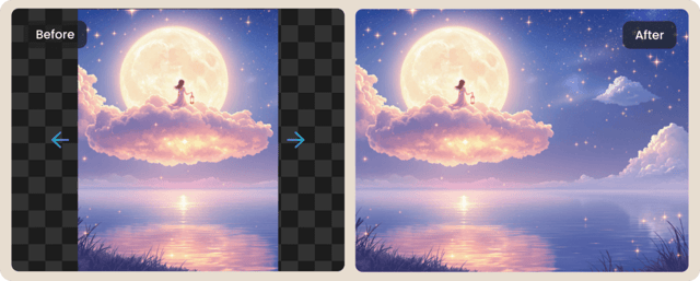 Extendernav example — AI Image Extender on Pixazo AI