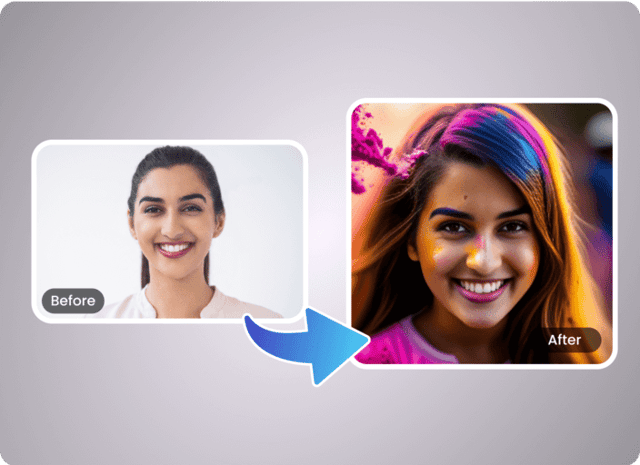 Face example — AI Face Swap on Pixazo AI