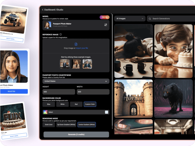 Passport example — AI Passport Photo Maker on Pixazo AI