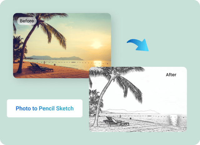 Phototosketch example — Convert Photo To Pencil Sketch With Ai on Pixazo AI
