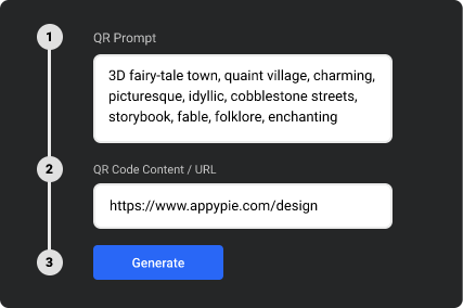 Qr Code Step example — Qr Code Generator on Pixazo AI