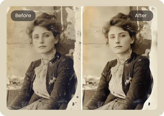 Revive example — AI Photo Restoration on Pixazo AI