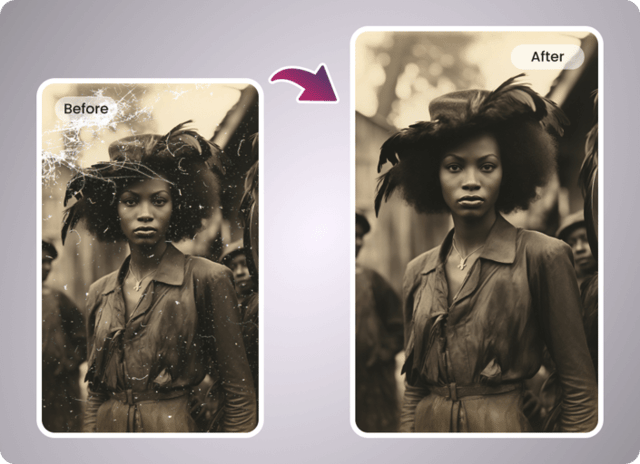 Revive example — AI Photo Restoration on Pixazo AI