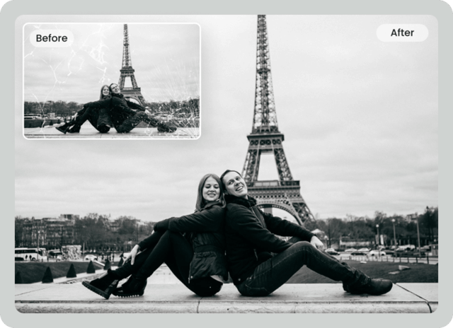Revive example — AI Photo Restoration on Pixazo AI