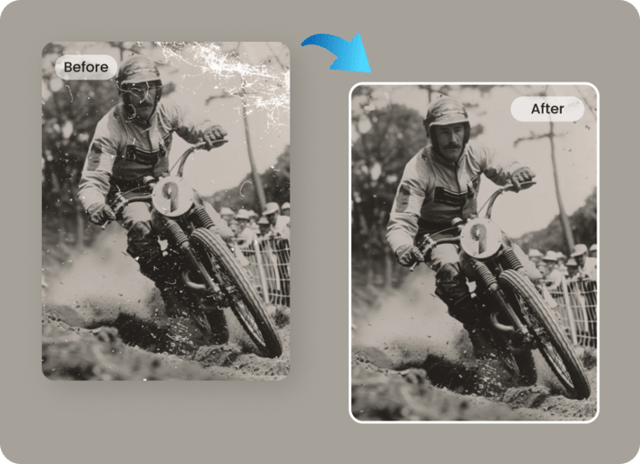 Revive example — AI Photo Restoration on Pixazo AI