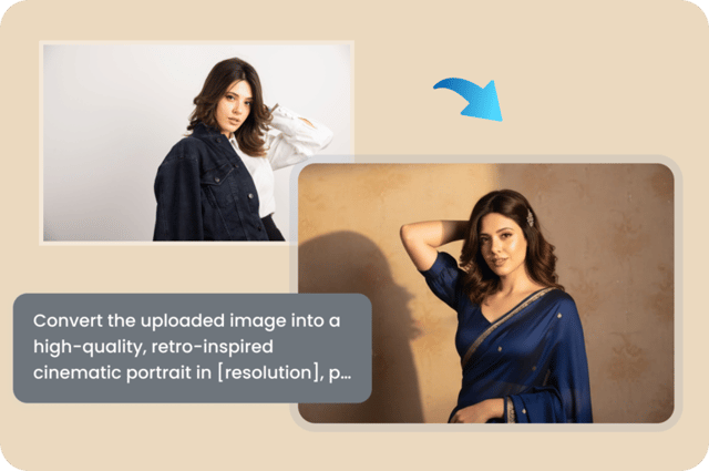 Vintage example — Vintage Photo Generator on Pixazo AI