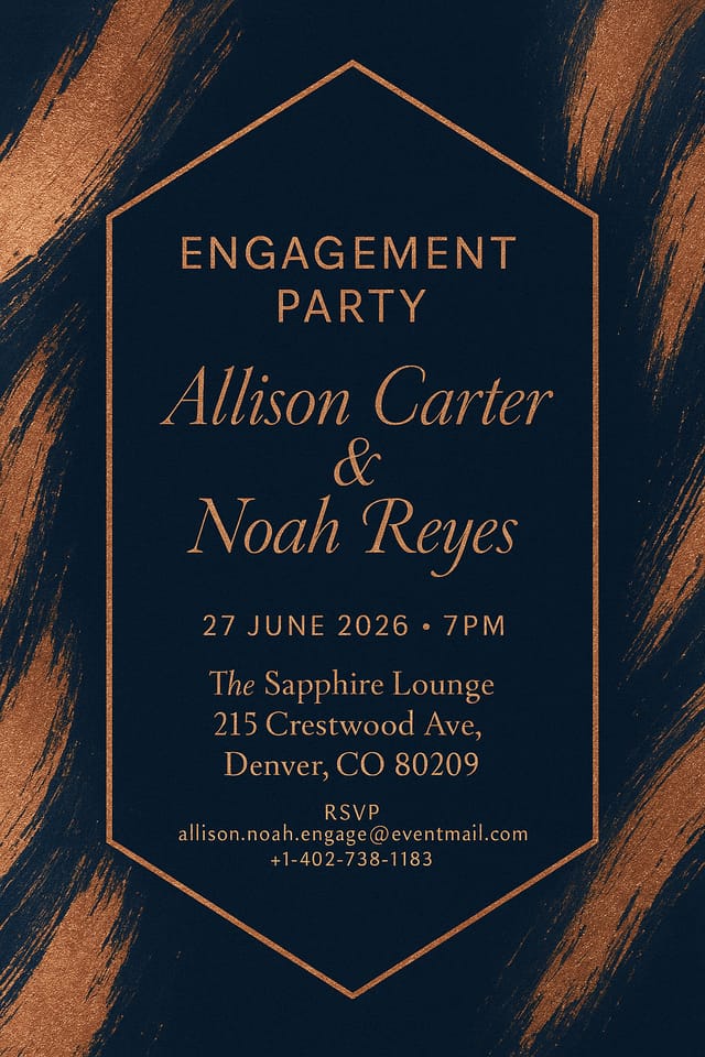 Invitation design by Cora Laurent