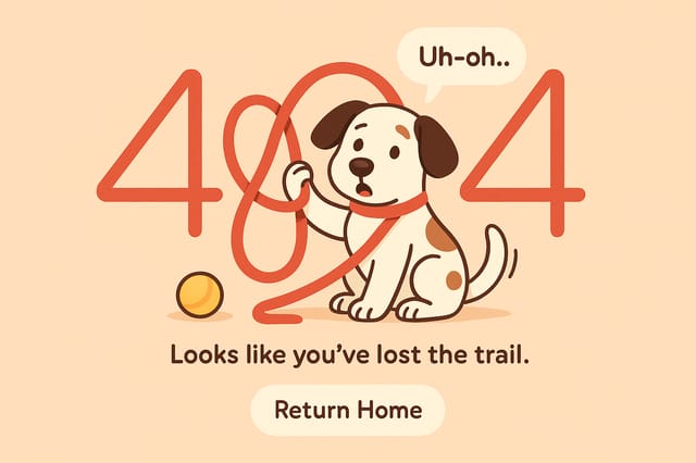 404 Error Page design by Tara Holt