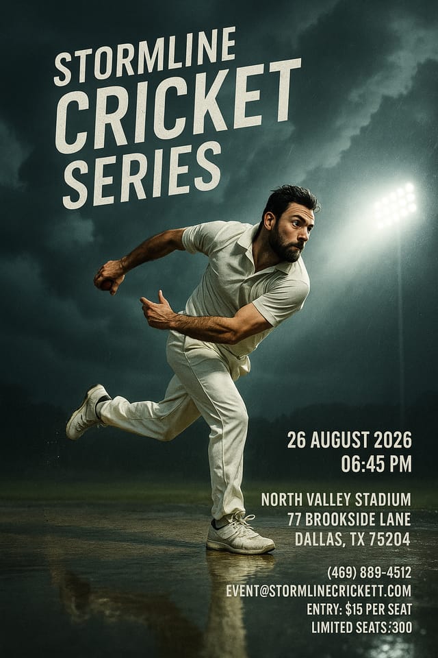 Cricket World Cup design by Yuki Strand