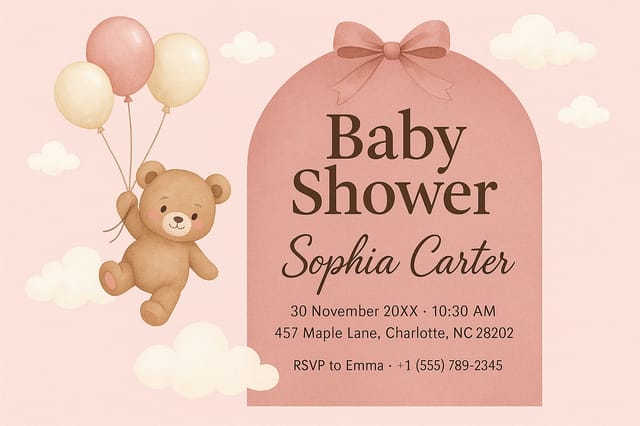 Bridal Shower design by Zara Bergstrom