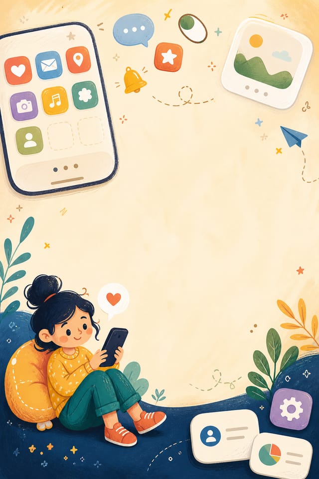 App Background — illustration style app background