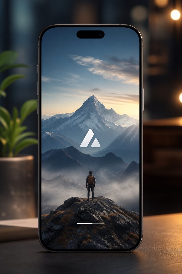 App Splash Screen — photo-realistic style app splash screen