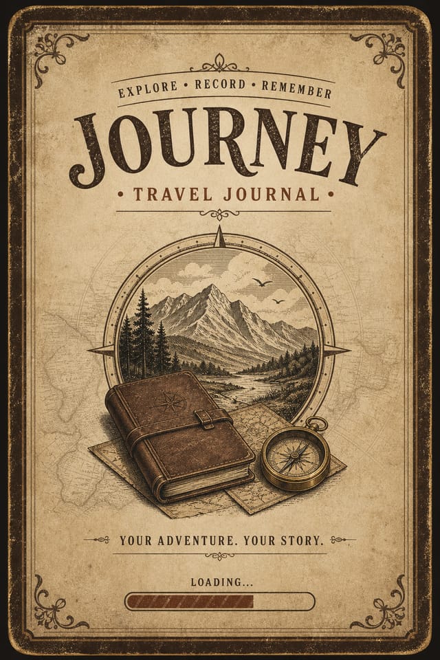 App Splash Screen — vintage style app splash screen