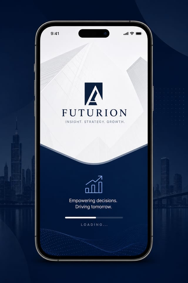 App Splash Screen — corporate style app splash screen