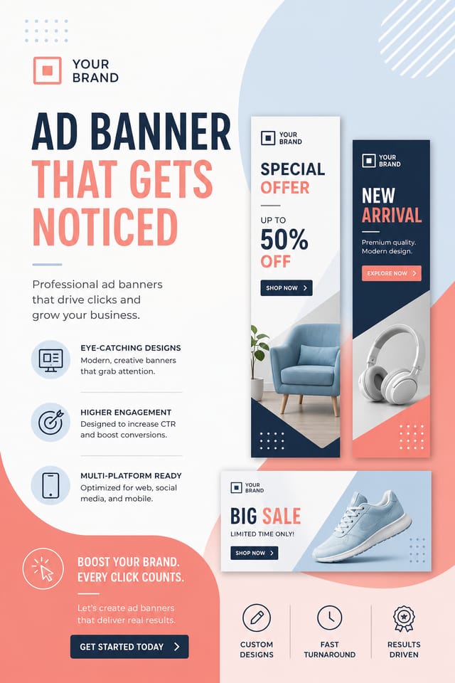 Ad Banner — modern style web banner