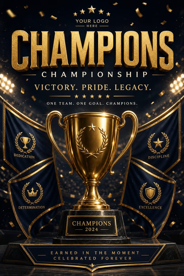 Championship Banner — elegant style web banner