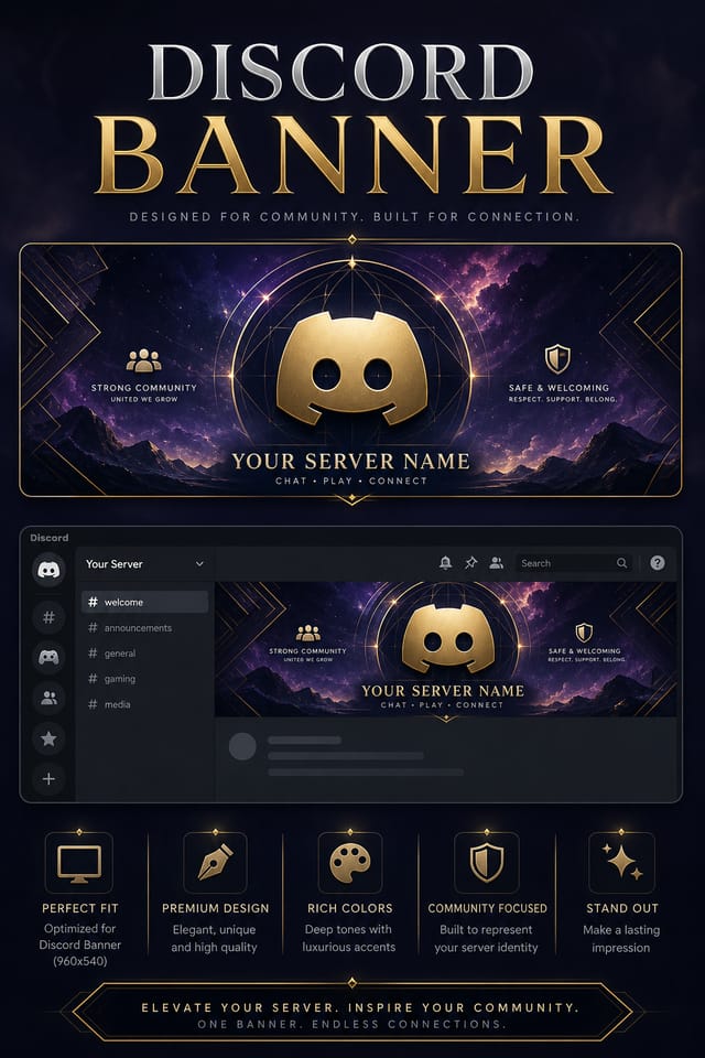 Discord Banner — elegant style web banner