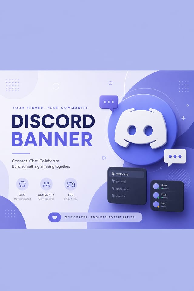 Discord Banner — modern style web banner