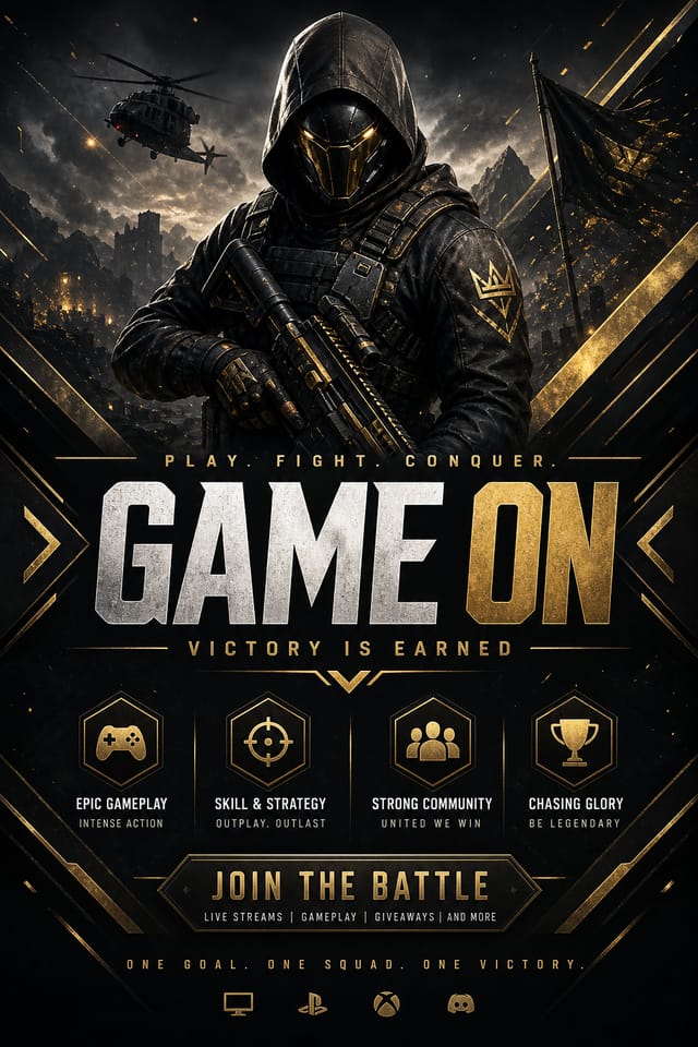 Gaming Banner — elegant style web banner