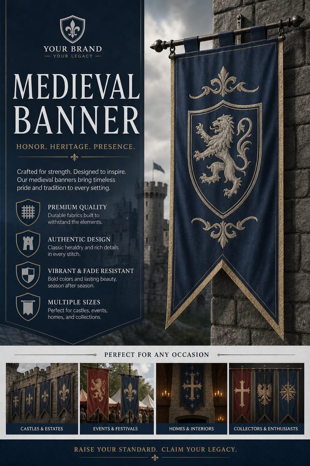 Medieval Banner — corporate style web banner