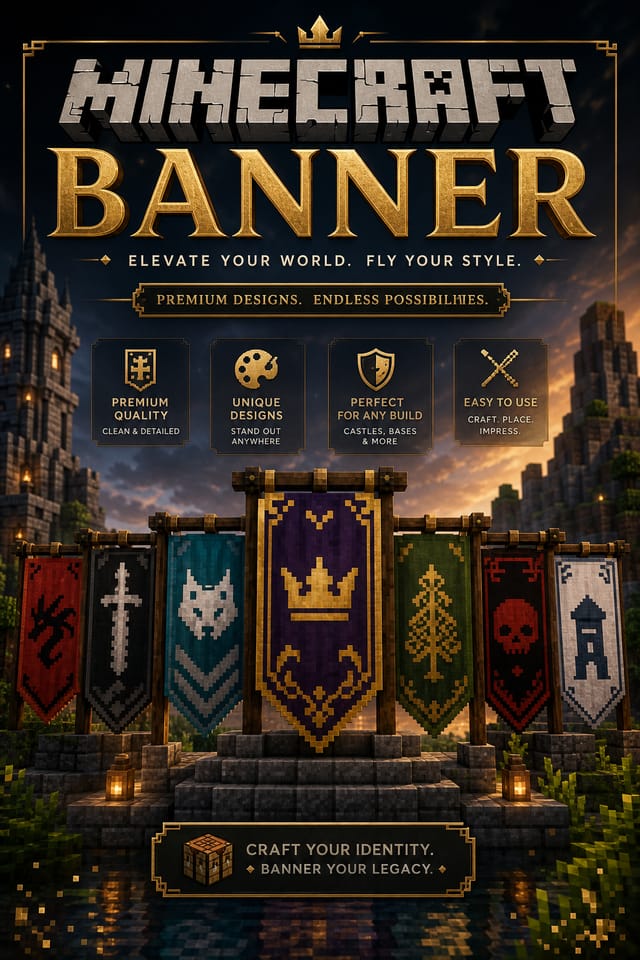 Minecraft Banner — elegant style web banner