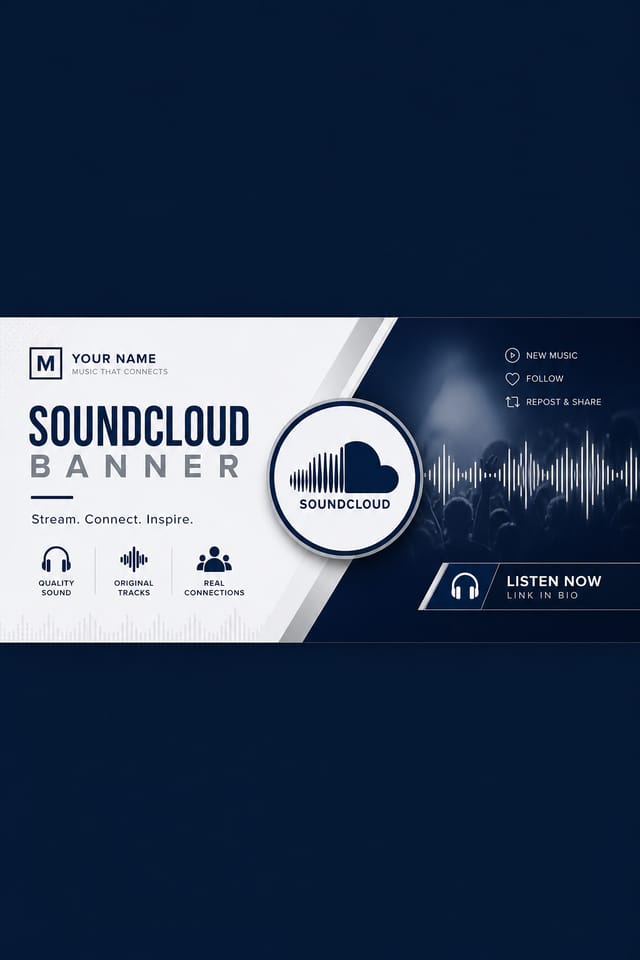 SoundCloud Bannière — corporate style web banner