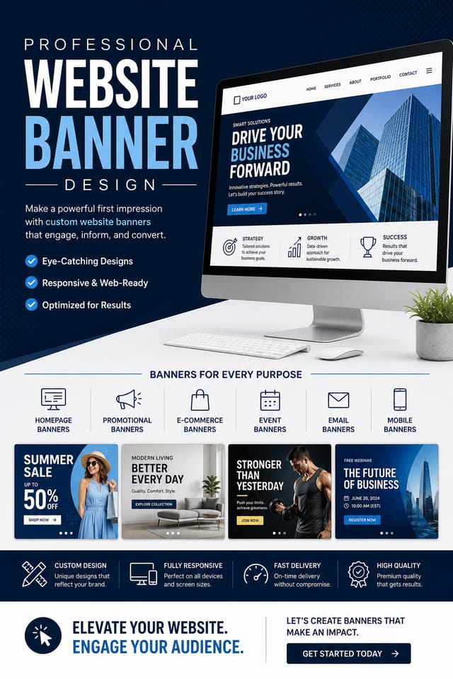 Website Banner — corporate style web banner