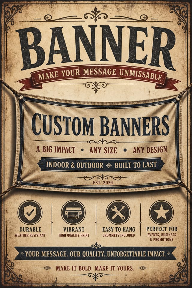 Banner — vintage style web banner