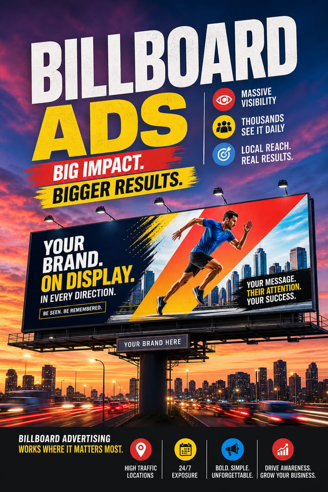 Billboard Ads — vibrant style billboard ads
