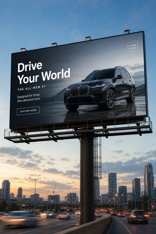 Billboard Ads — photo-realistic style billboard ads